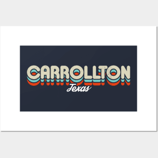 Retro CarrollTon Texas Posters and Art